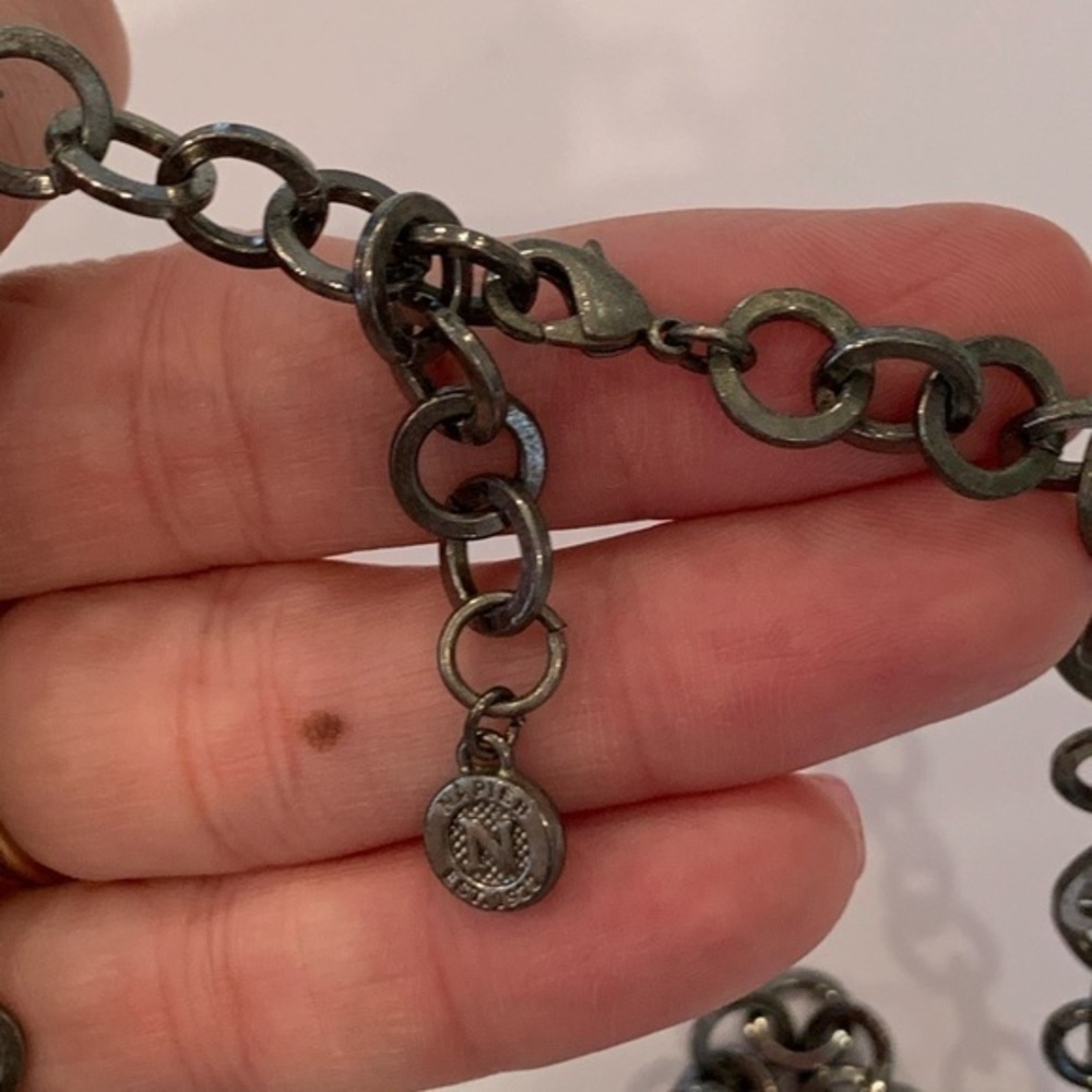 Napier faceted bead king pink blue necklace - Picture 6 of 8